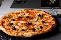 Finished Neapolitan-style pizza